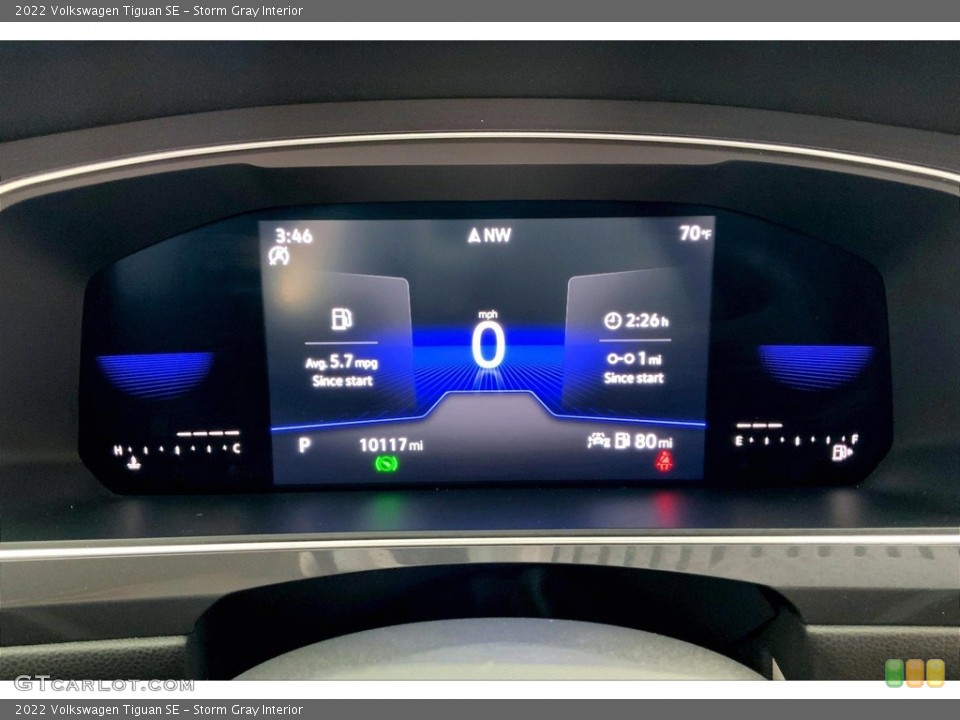 Storm Gray Interior Gauges for the 2022 Volkswagen Tiguan SE #146582267
