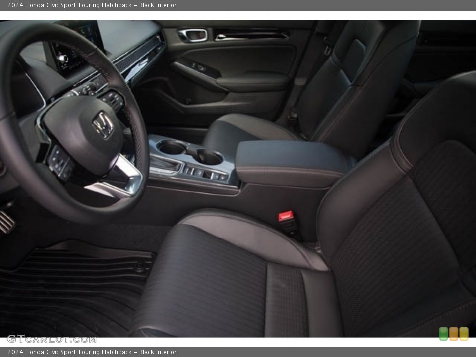Black Interior Front Seat for the 2024 Honda Civic Sport Touring Hatchback #146582876