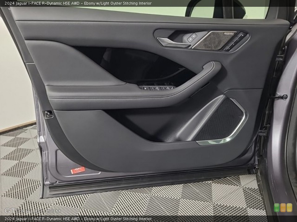 Ebony w/Light Oyster Stitching Interior Door Panel for the 2024 Jaguar I-PACE R-Dynamic HSE AWD #146583209