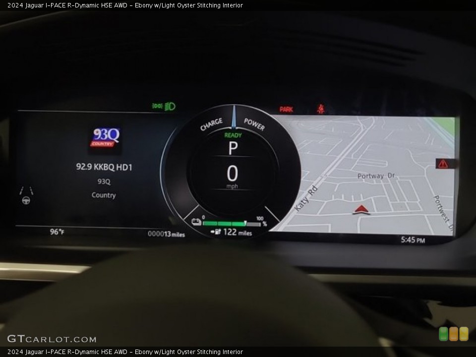 Ebony w/Light Oyster Stitching Interior Gauges for the 2024 Jaguar I-PACE R-Dynamic HSE AWD #146583249