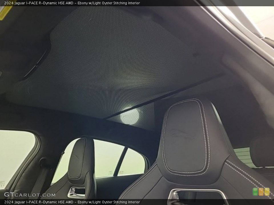 Ebony w/Light Oyster Stitching Interior Sunroof for the 2024 Jaguar I-PACE R-Dynamic HSE AWD #146583433
