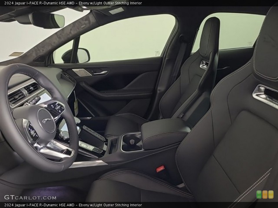 Ebony w/Light Oyster Stitching Interior Front Seat for the 2024 Jaguar I-PACE R-Dynamic HSE AWD #146583474