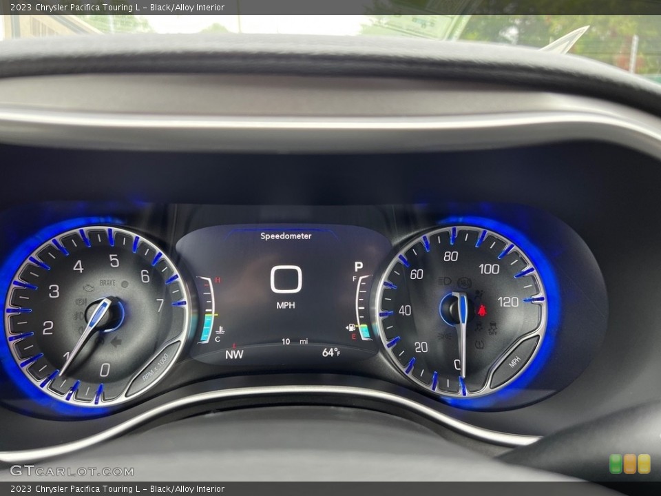 Black/Alloy Interior Gauges for the 2023 Chrysler Pacifica Touring L #146583598