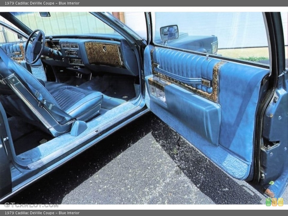 Blue Interior Door Panel for the 1979 Cadillac DeVille Coupe #146583726