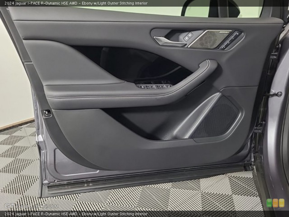 Ebony w/Light Oyster Stitching Interior Door Panel for the 2024 Jaguar I-PACE R-Dynamic HSE AWD #146583794