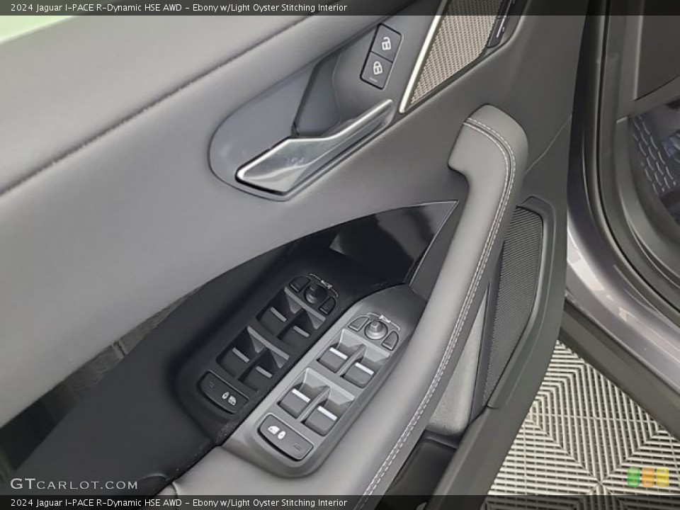 Ebony w/Light Oyster Stitching Interior Door Panel for the 2024 Jaguar I-PACE R-Dynamic HSE AWD #146583809