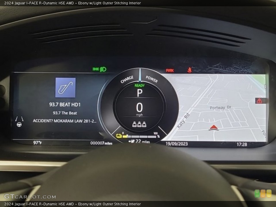 Ebony w/Light Oyster Stitching Interior Gauges for the 2024 Jaguar I-PACE R-Dynamic HSE AWD #146583824