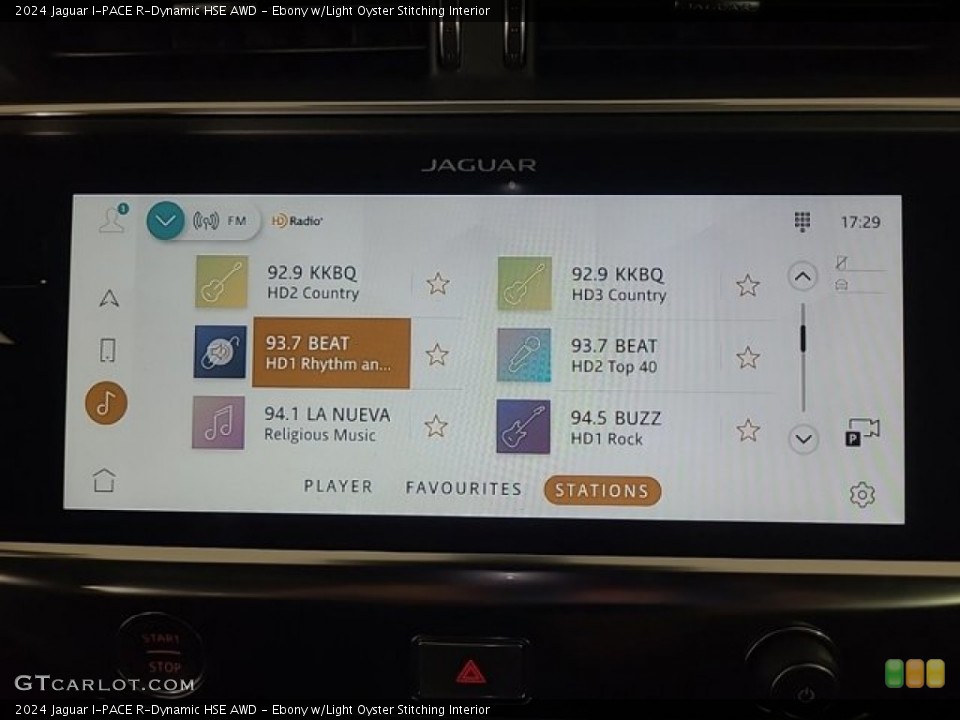 Ebony w/Light Oyster Stitching Interior Controls for the 2024 Jaguar I-PACE R-Dynamic HSE AWD #146583909