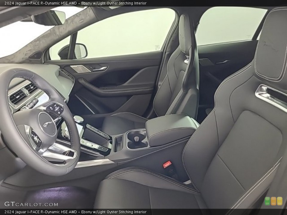 Ebony w/Light Oyster Stitching 2024 Jaguar I-PACE Interiors