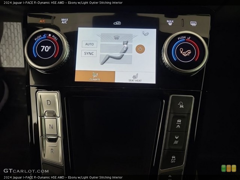 Ebony w/Light Oyster Stitching Interior Controls for the 2024 Jaguar I-PACE R-Dynamic HSE AWD #146583992