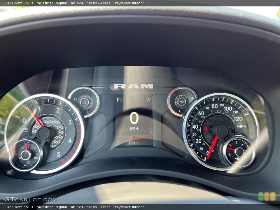 Diesel Gray/Black Interior Gauges for the 2024 Ram 5500 Tradesman Regular Cab 4x4 Chassis #146584544