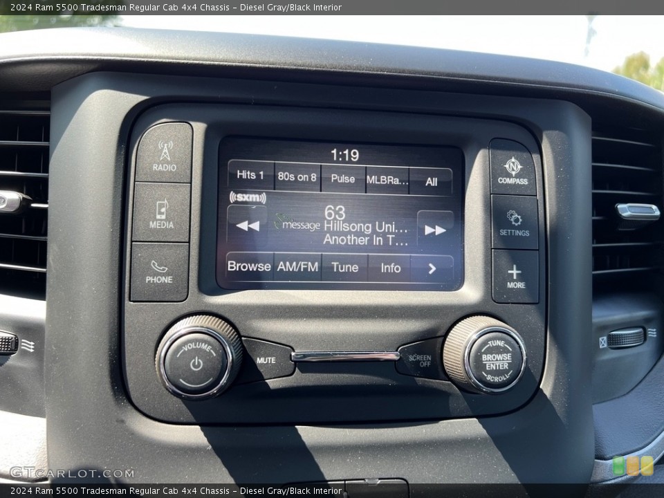 Diesel Gray/Black Interior Controls for the 2024 Ram 5500 Tradesman Regular Cab 4x4 Chassis #146584556