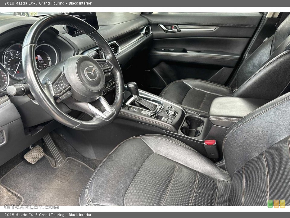 Black Interior Front Seat for the 2018 Mazda CX-5 Grand Touring #146585420