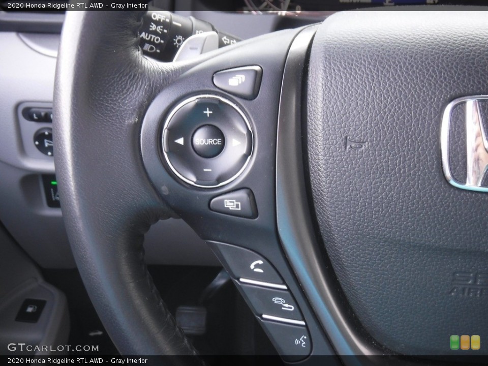 Gray Interior Steering Wheel for the 2020 Honda Ridgeline RTL AWD #146585843
