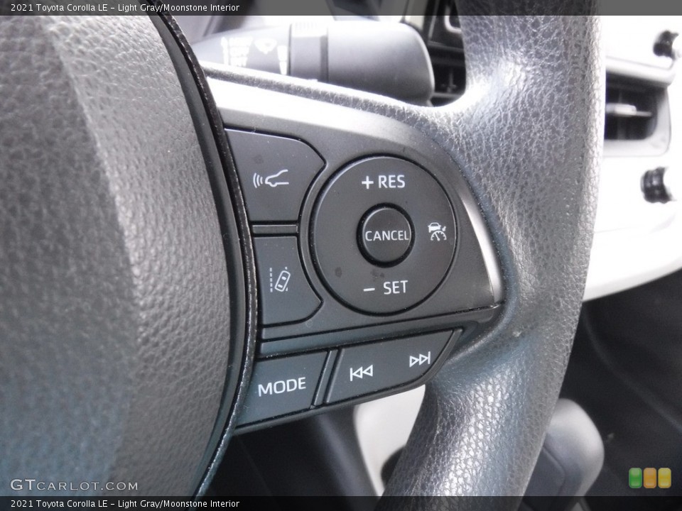 Light Gray/Moonstone Interior Steering Wheel for the 2021 Toyota Corolla LE #146586591