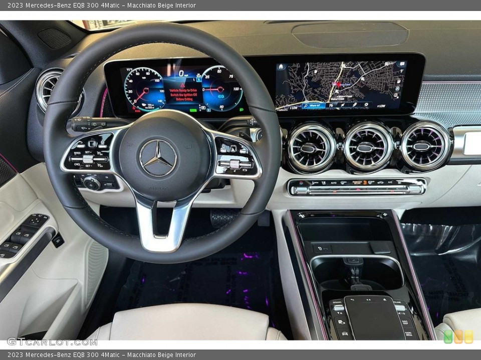 Macchiato Beige Interior Dashboard for the 2023 Mercedes-Benz EQB 300 4Matic #146587250