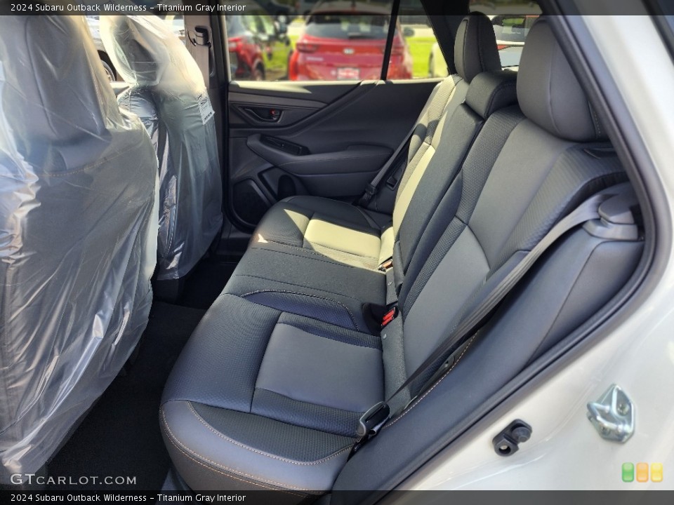 Titanium Gray Interior Rear Seat for the 2024 Subaru Outback Wilderness #146587255