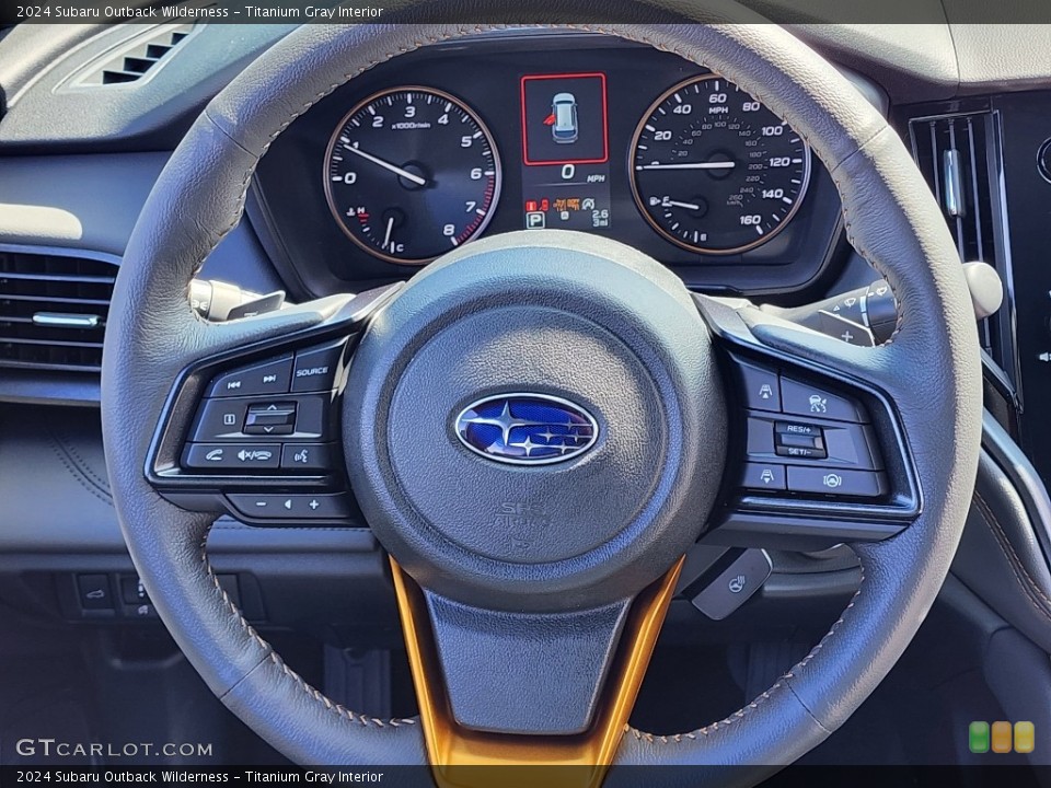 Titanium Gray Interior Steering Wheel for the 2024 Subaru Outback Wilderness #146587353