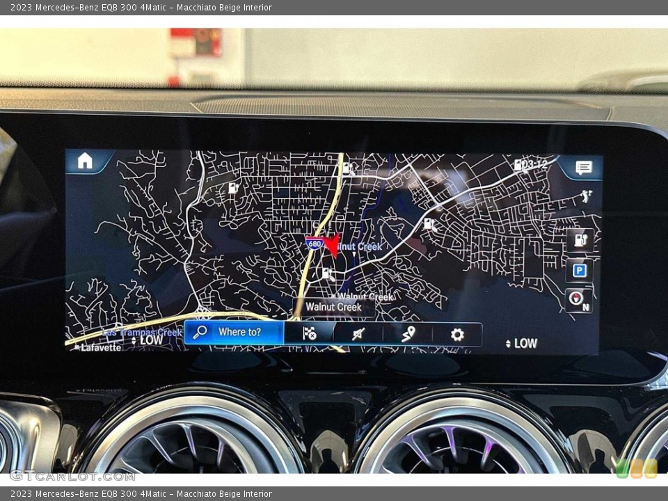 Macchiato Beige Interior Navigation for the 2023 Mercedes-Benz EQB 300 4Matic #146587389