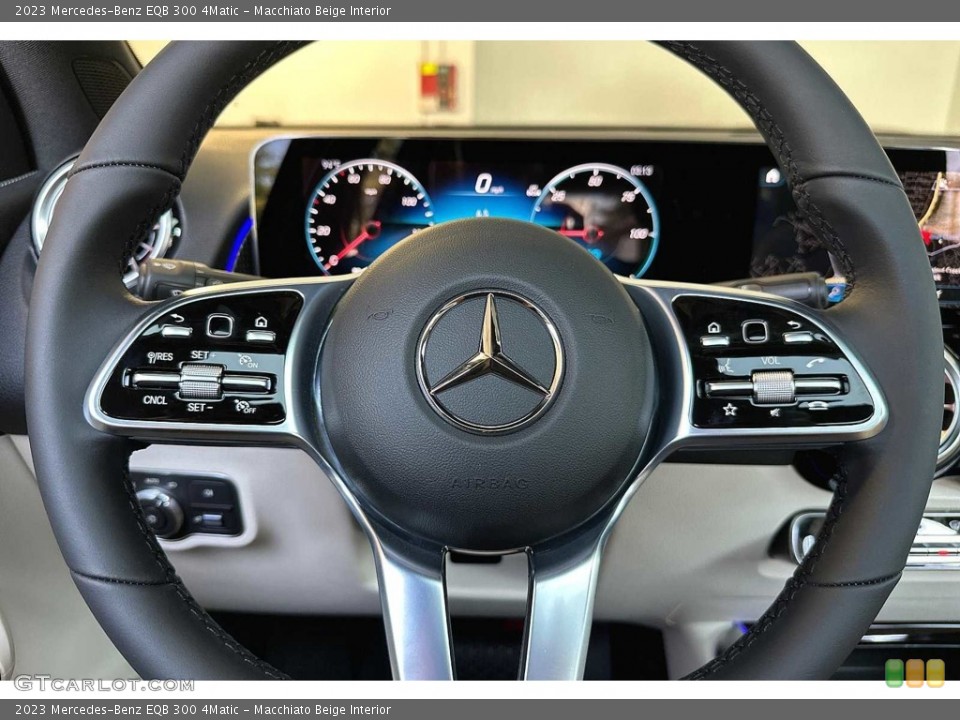 Macchiato Beige Interior Steering Wheel for the 2023 Mercedes-Benz EQB 300 4Matic #146587503