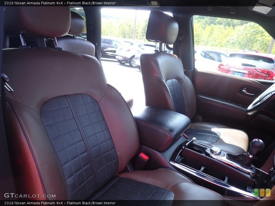 Platinum Black/Brown Interior Front Seat for the 2019 Nissan Armada Platinum 4x4 #146587712