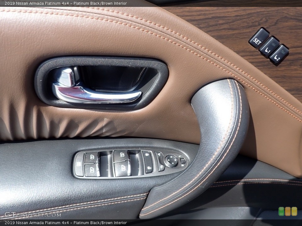 Platinum Black/Brown Interior Door Panel for the 2019 Nissan Armada Platinum 4x4 #146587761