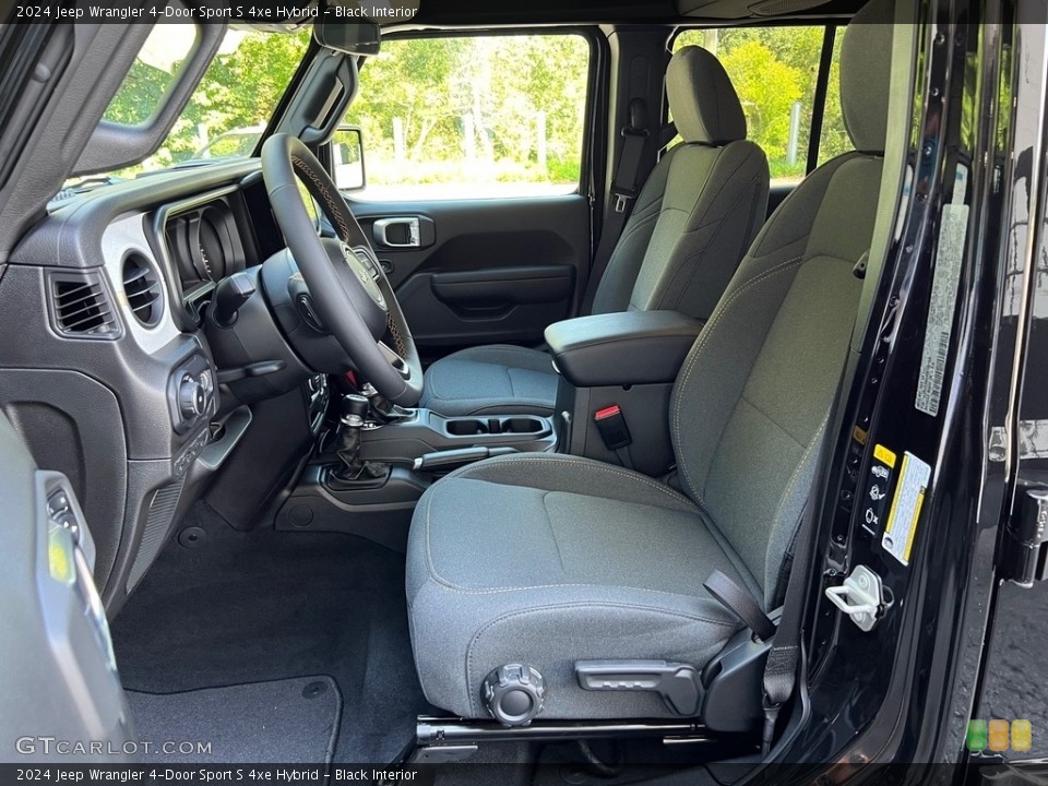 Black Interior Front Seat for the 2024 Jeep Wrangler 4-Door Sport S 4xe Hybrid #146587794