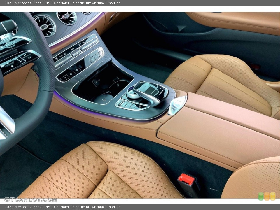 Saddle Brown/Black Interior Controls for the 2023 Mercedes-Benz E 450 Cabriolet #146587836