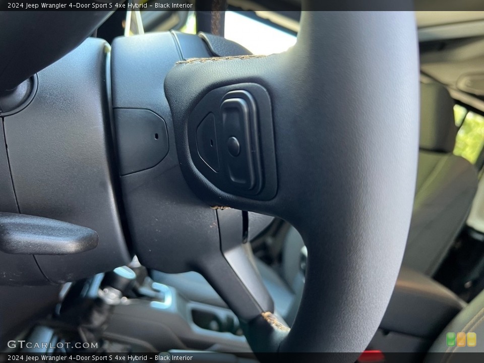 Black Interior Steering Wheel for the 2024 Jeep Wrangler 4-Door Sport S 4xe Hybrid #146587846