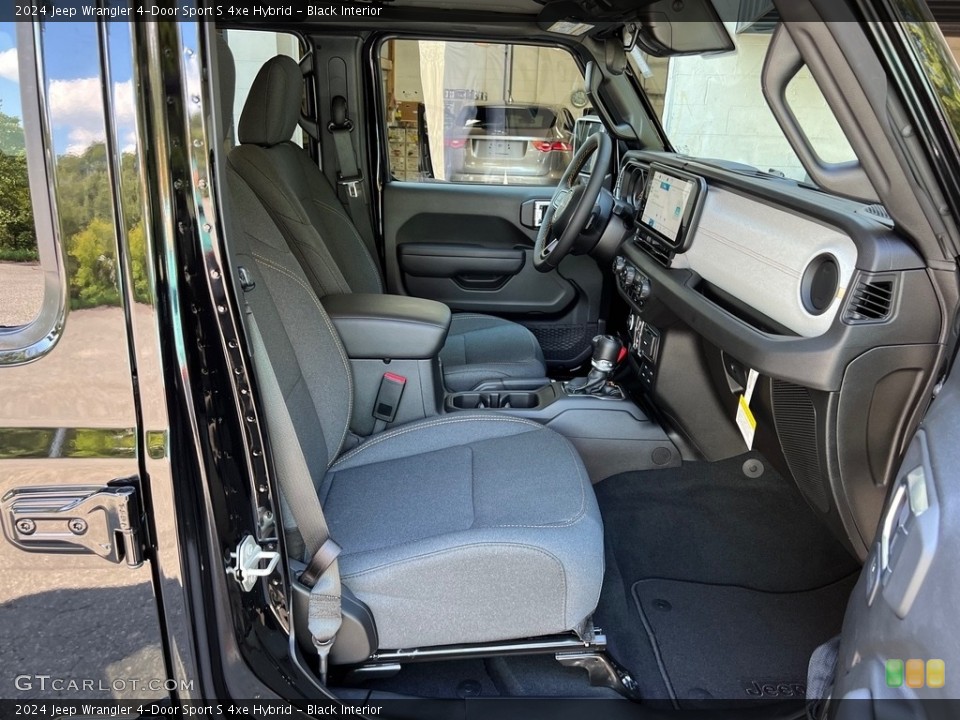 Black Interior Front Seat for the 2024 Jeep Wrangler 4-Door Sport S 4xe Hybrid #146587960