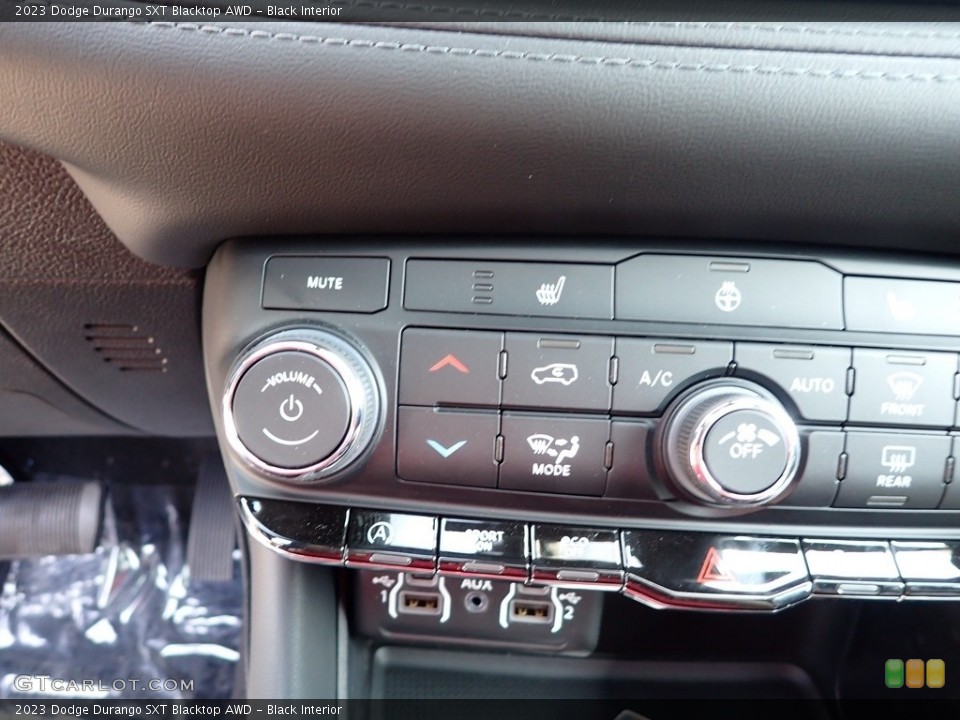 Black Interior Controls for the 2023 Dodge Durango SXT Blacktop AWD #146588122