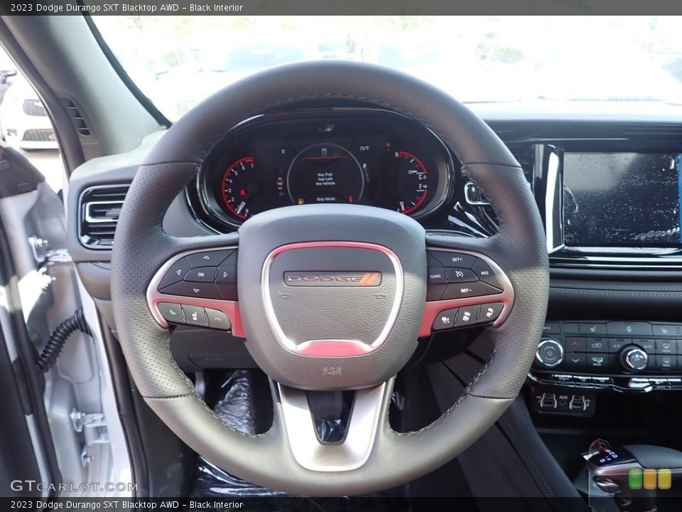 Black Interior Steering Wheel for the 2023 Dodge Durango SXT Blacktop AWD #146588146