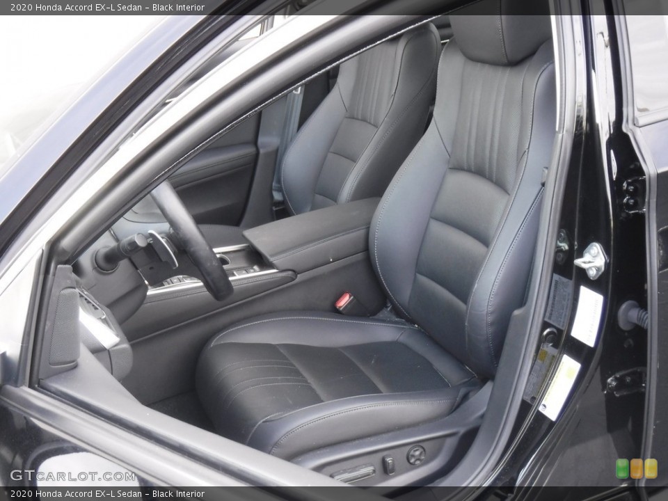 Black Interior Front Seat for the 2020 Honda Accord EX-L Sedan #146589342