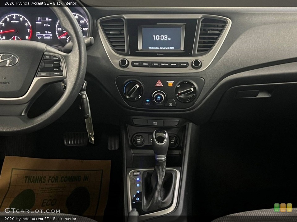 Black Interior Controls for the 2020 Hyundai Accent SE #146589577