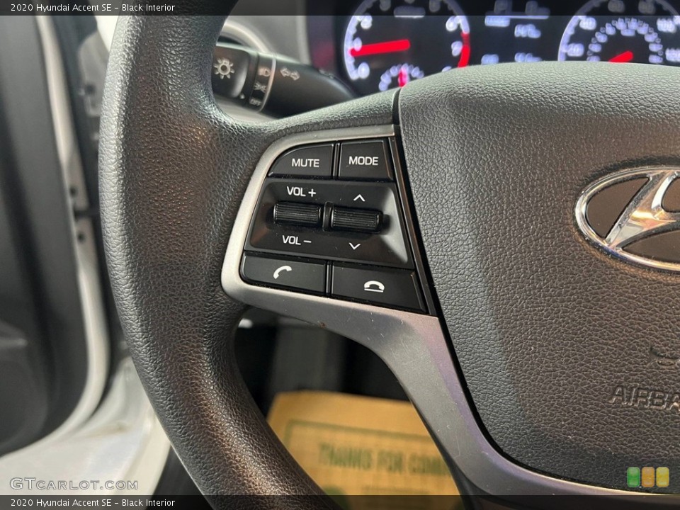 Black Interior Steering Wheel for the 2020 Hyundai Accent SE #146589580