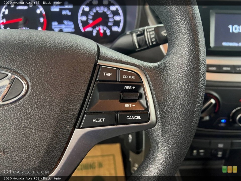 Black Interior Steering Wheel for the 2020 Hyundai Accent SE #146589583