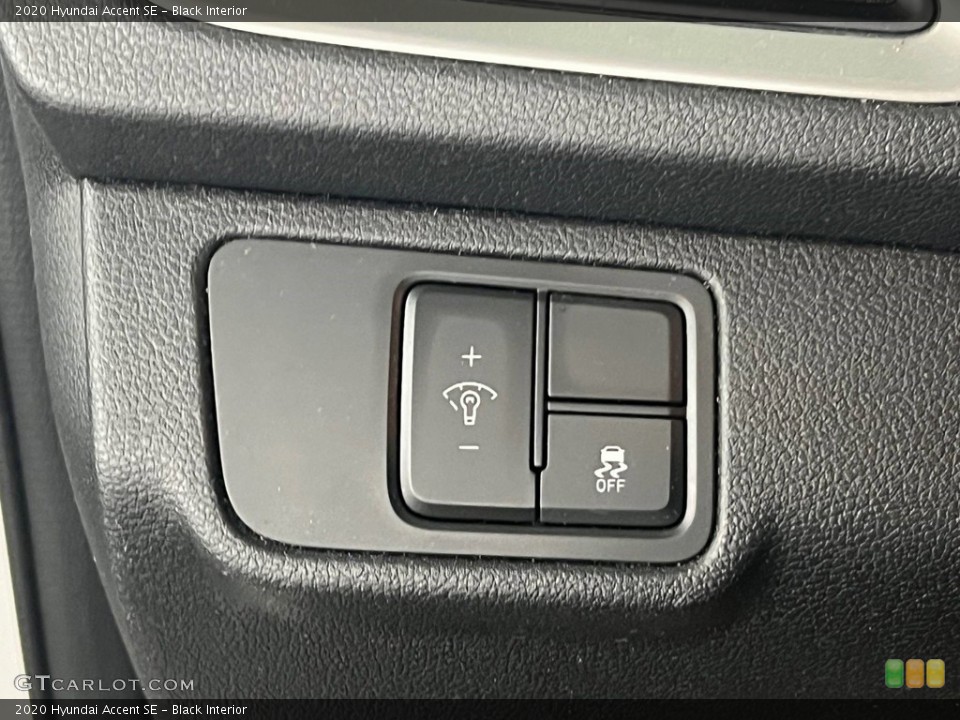 Black Interior Controls for the 2020 Hyundai Accent SE #146589586