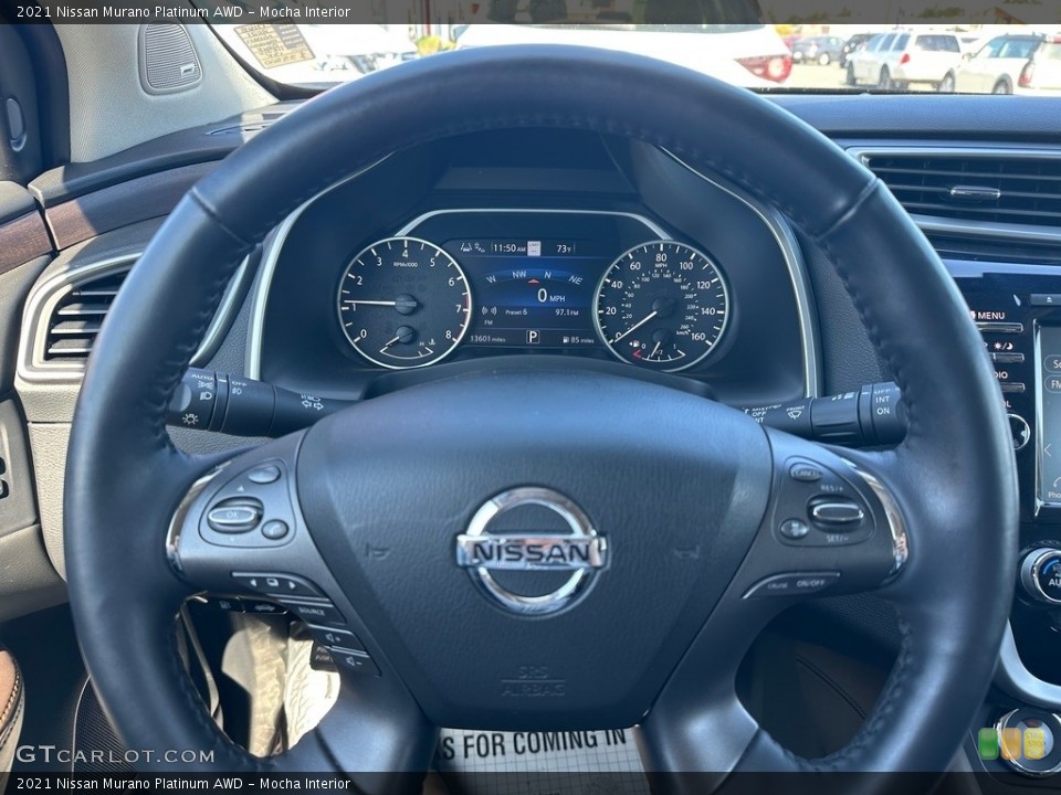 Mocha Interior Steering Wheel for the 2021 Nissan Murano Platinum AWD #146589931