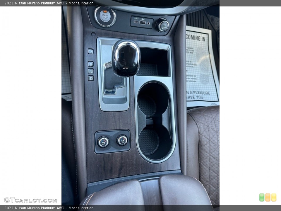 Mocha Interior Transmission for the 2021 Nissan Murano Platinum AWD #146589982