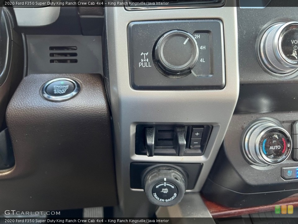 King Ranch Kingsville/Java Interior Controls for the 2020 Ford F350 Super Duty King Ranch Crew Cab 4x4 #146590182