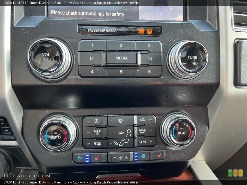 King Ranch Kingsville/Java Interior Controls for the 2020 Ford F350 Super Duty King Ranch Crew Cab 4x4 #146590259
