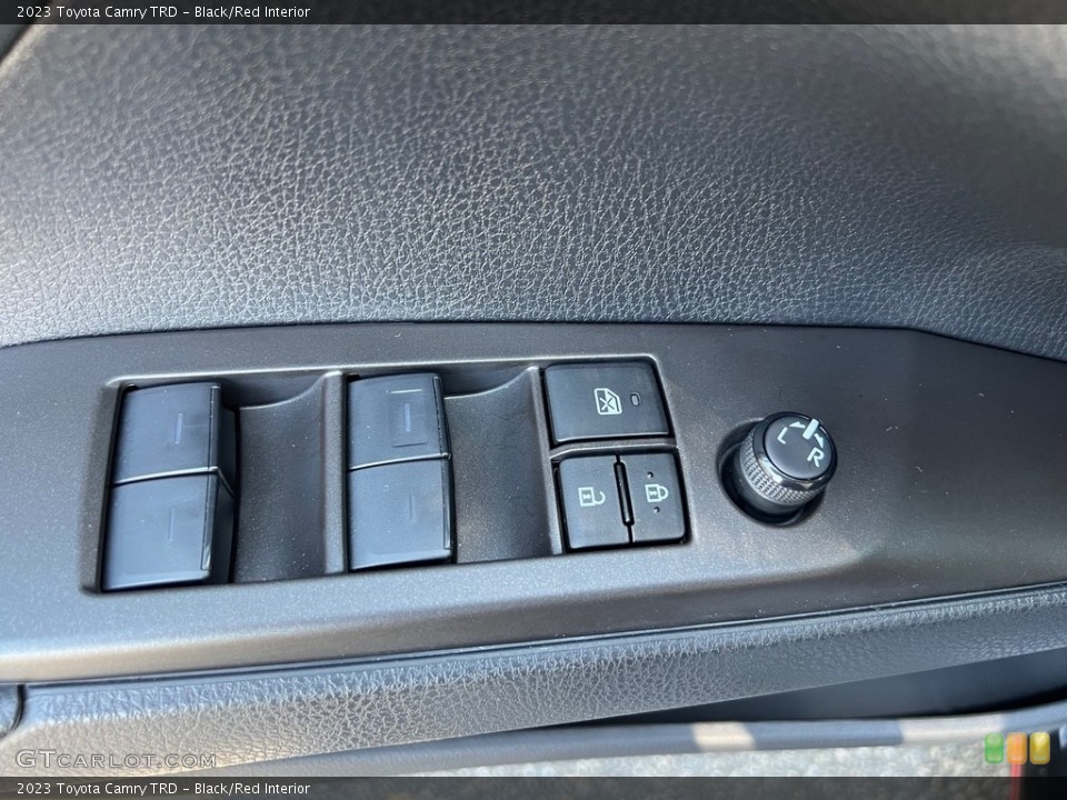 Black/Red Interior Controls for the 2023 Toyota Camry TRD #146590329