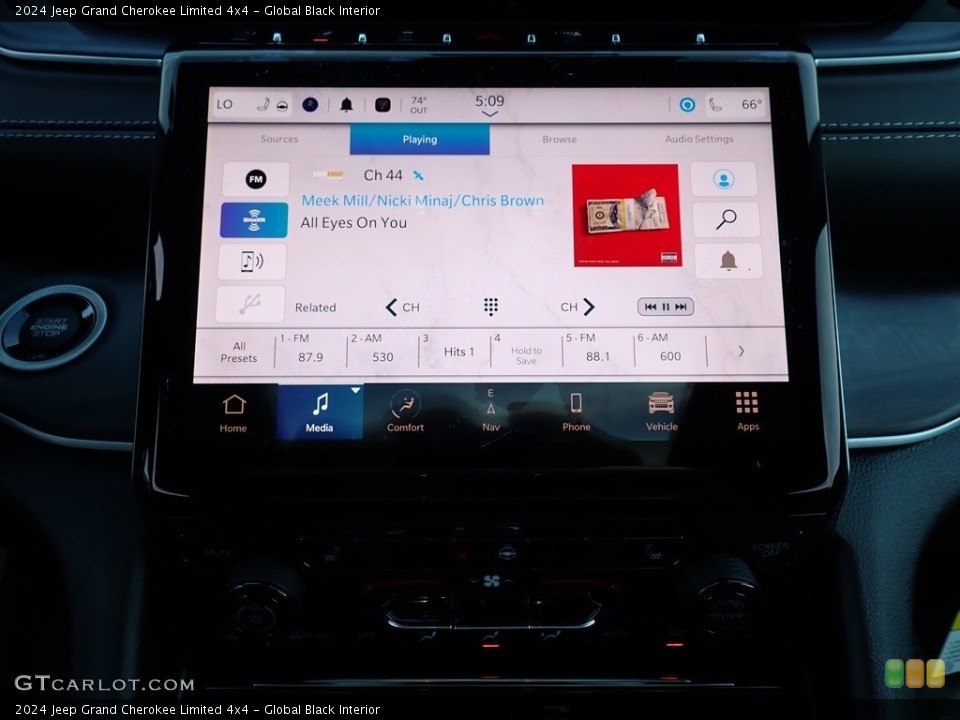 Global Black Interior Controls for the 2024 Jeep Grand Cherokee Limited 4x4 #146590435