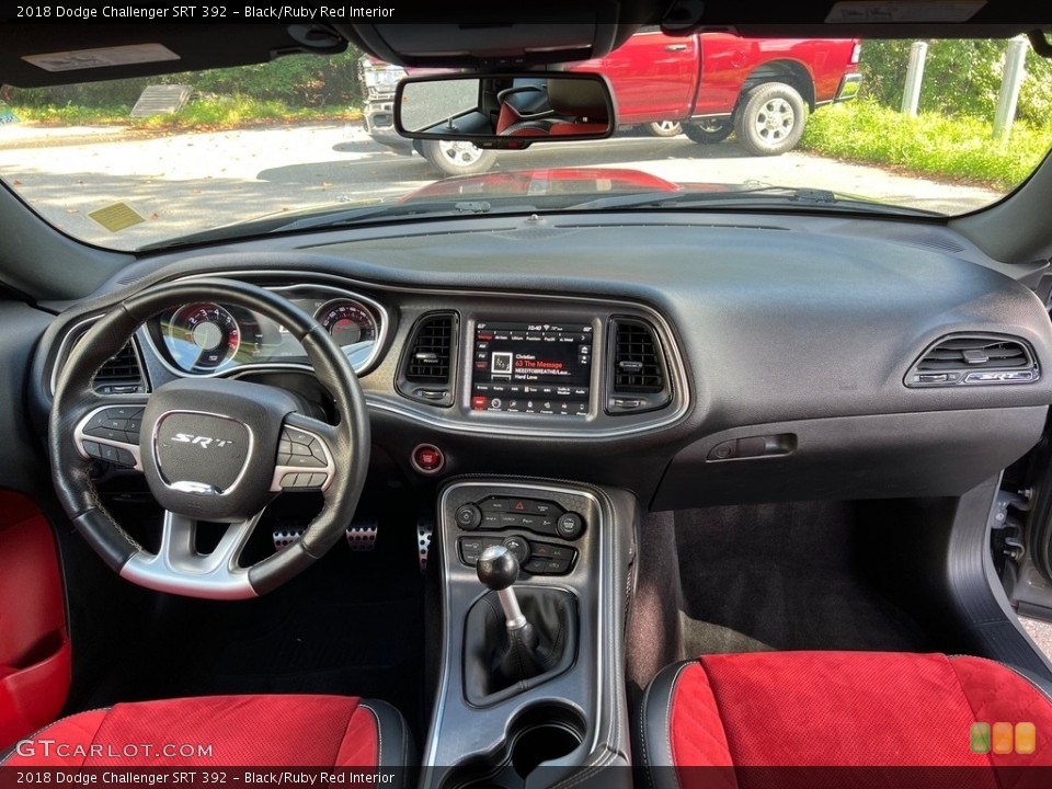 Black/Ruby Red Interior Front Seat for the 2018 Dodge Challenger SRT 392 #146590543