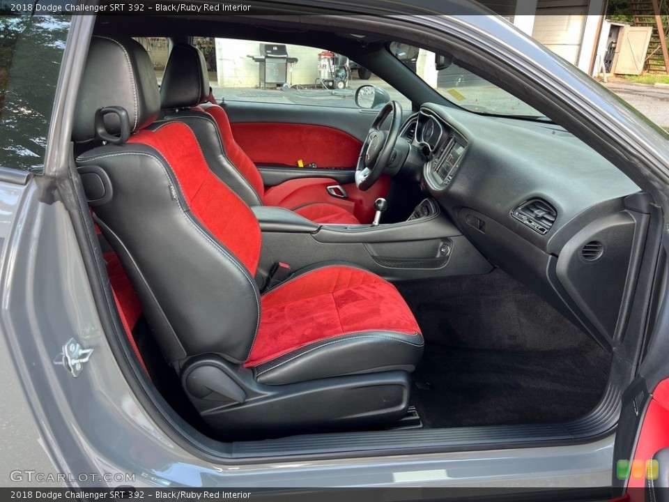 Black/Ruby Red Interior Front Seat for the 2018 Dodge Challenger SRT 392 #146590646