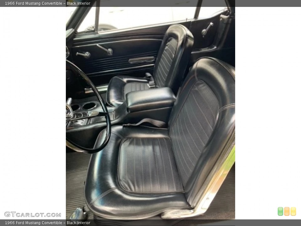 Black Interior Photo for the 1966 Ford Mustang Convertible #146591282