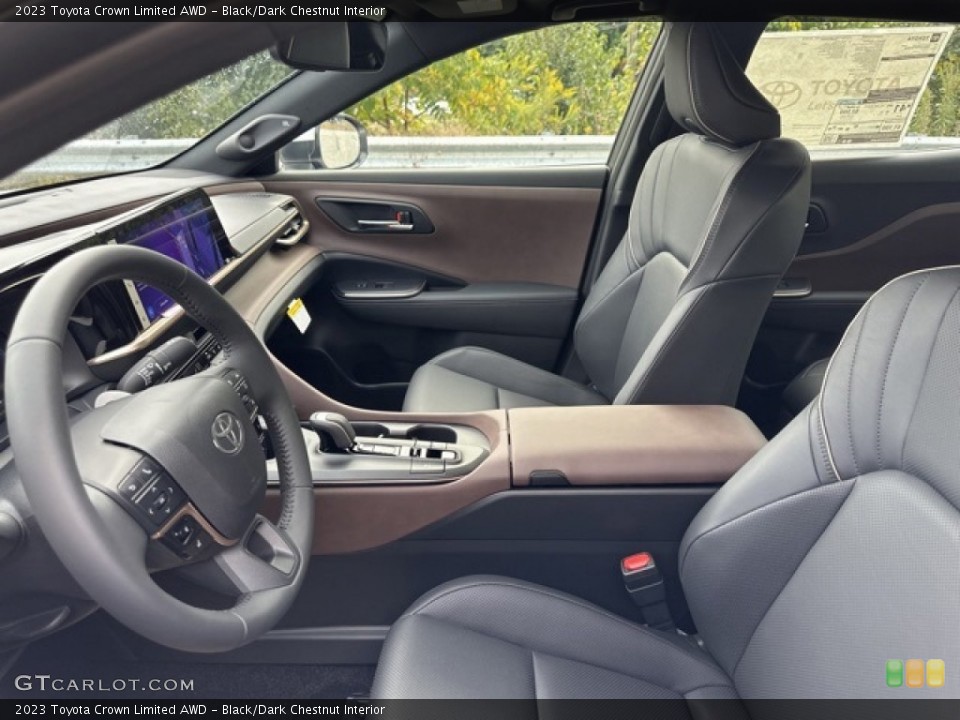 Black/Dark Chestnut Interior Photo for the 2023 Toyota Crown Limited AWD #146591291