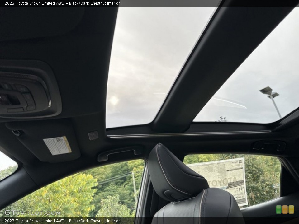 Black/Dark Chestnut Interior Sunroof for the 2023 Toyota Crown Limited AWD #146591456