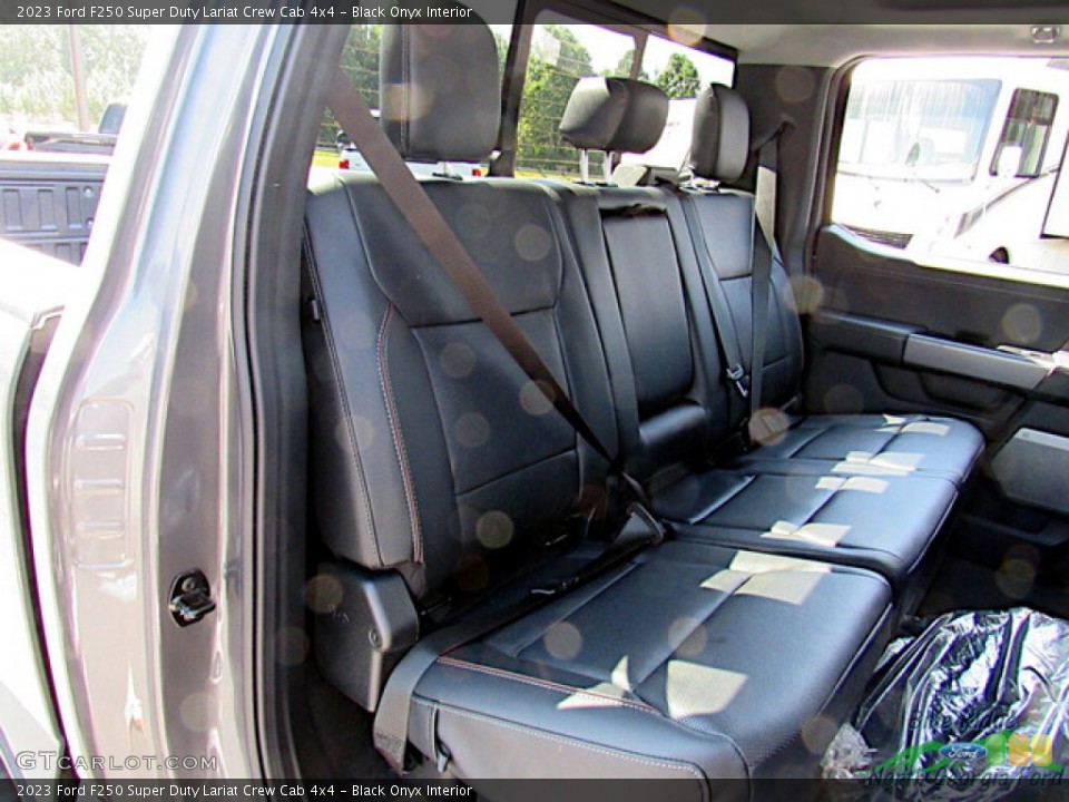 Black Onyx Interior Rear Seat for the 2023 Ford F250 Super Duty Lariat Crew Cab 4x4 #146591468