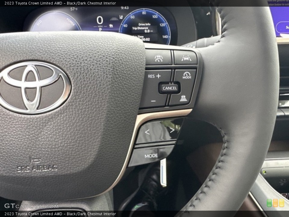 Black/Dark Chestnut Interior Steering Wheel for the 2023 Toyota Crown Limited AWD #146591489
